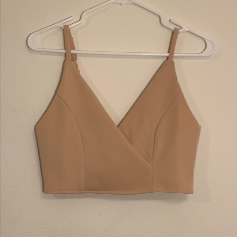 Cream Crop Top